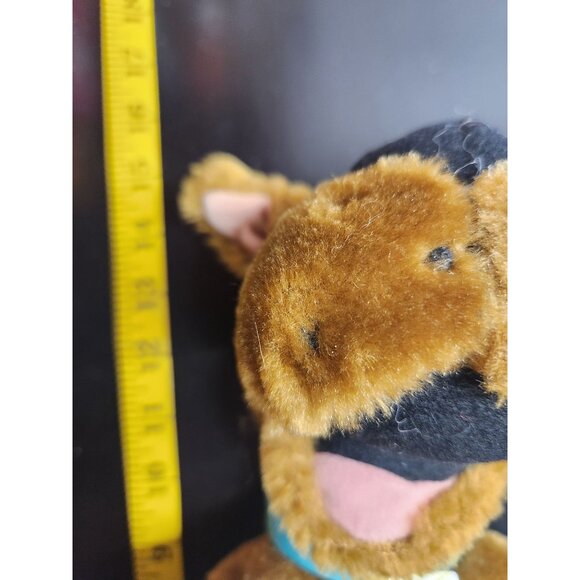Scooby-Doo Plush 12" Vintage Brown Stuffed Cartoon Dog With Blue Collar & SD Tag - Picture 9 of 10